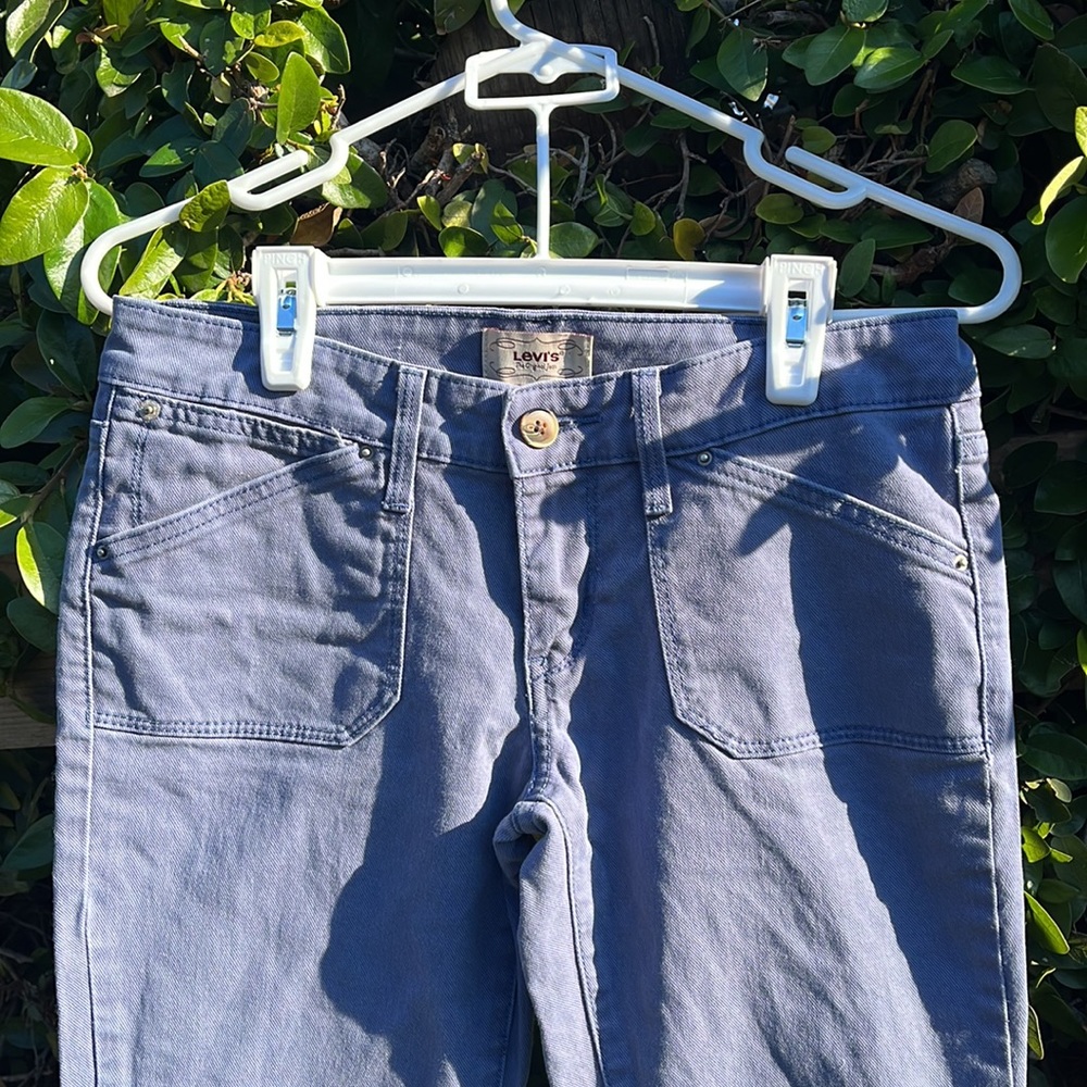 LEVIS flare purple pants.